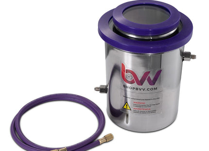 1.5 Gallon Cold Trap (2QT Tank) Dry Ice, Liquid Nitrogen - GLASS LID