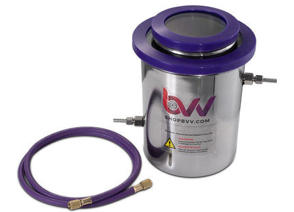 1.5 Gallon Cold Trap (2QT Tank) Dry Ice, Liquid Nitrogen - GLASS LID