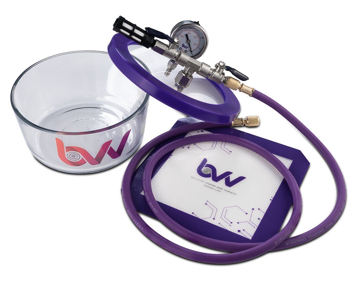 BVV 1.75 Pyrex Vacuum Chamber and VE115 3CFM Single Stage Vacuum Pump Kit Shop All Categories BVV 