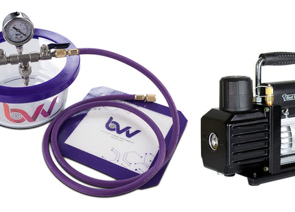BVV 1.75 Pyrex Vacuum Chamber and Vacuum Pump Kit