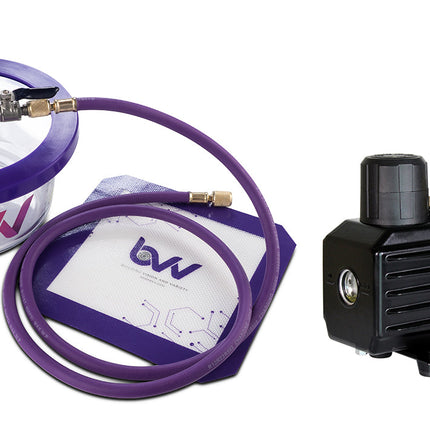 BVV 1.75 Pyrex Vacuum Chamber and Vacuum Pump Kit Shop All Categories BVV 3CFM Single Stage Pump 