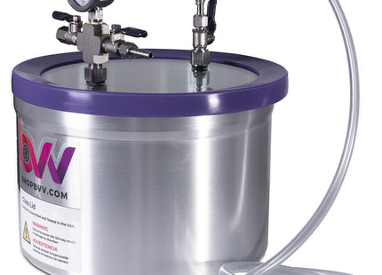 2 Gallon Resin Trap Vacuum Chamber w/ Glass Lid