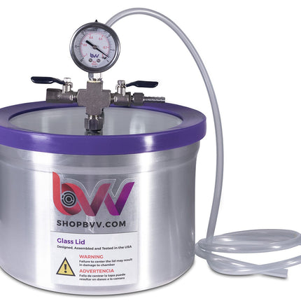 2 Gallon Resin Trap Vacuum Chamber w/ Glass Lid Shop All Categories BVV 