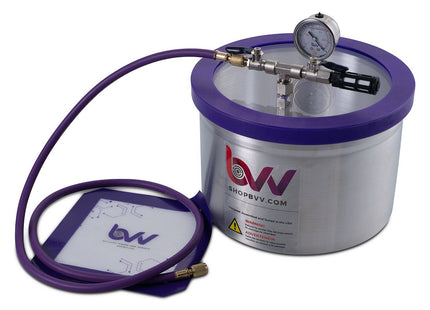 Best Value Vacs 2 Gallon Aluminum Vacuum Chamber and Vacuum Pump Kit