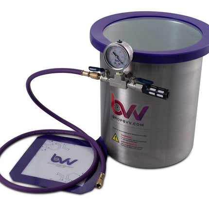Best Value Vacs 3 Gallon Stainless Steel Side Mount Vacuum Chamber New Products BVV 