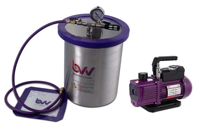 Best Value Vacs 3 Gallon Stainless Steel Vacuum Chamber and Vacuum Pump Kit