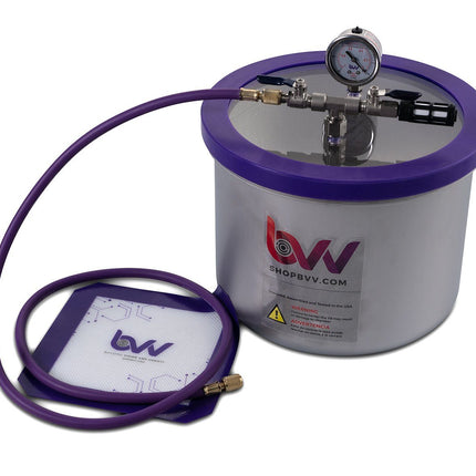 Best Value Vacs 3 Gallon Wide Stainless Steel Vacuum Chamber and VE225 4CFM Two Stage Vacuum Pump Kit Shop All Categories BVV 