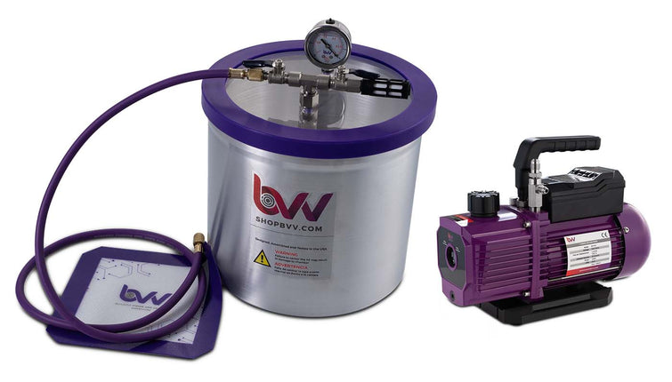 Best Value Vacs 3 Gallon Aluminum Vacuum Chamber and VE225 4CFM Two Stage Vacuum Pump Kit Shop All Categories BVV 