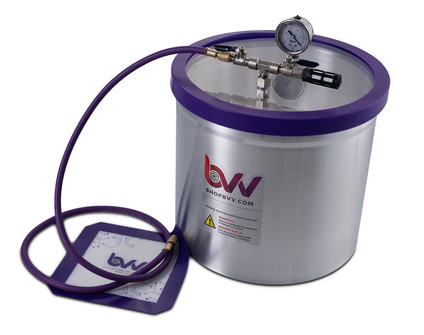 Best Value Vacs 5 Gallon Aluminum Vacuum Chamber and VE225 4CFM Two Stage Vacuum Pump Kit Shop All Categories BVV 
