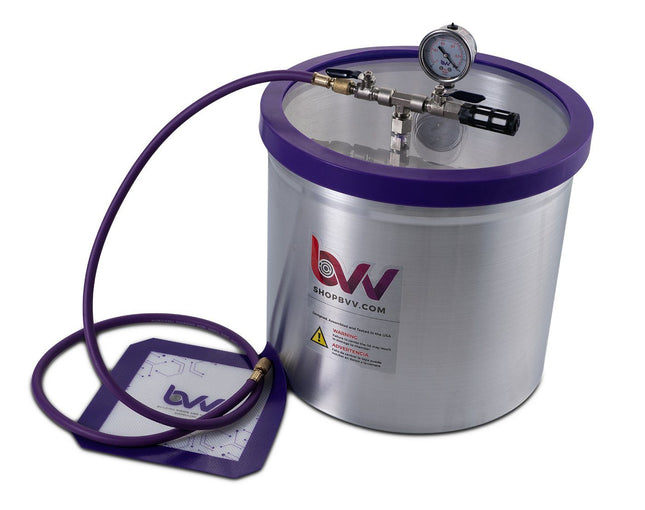 Best Value Vacs 5 Gallon Aluminum Vacuum Chamber and Vacuum Pump Kit