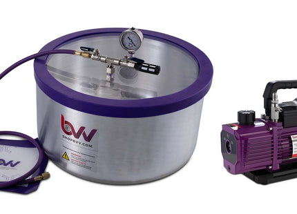 Best Value Vacs 7 Gallon Aluminum Vacuum Chamber and V9D 9CFM Two Stage Vacuum Pump Kit