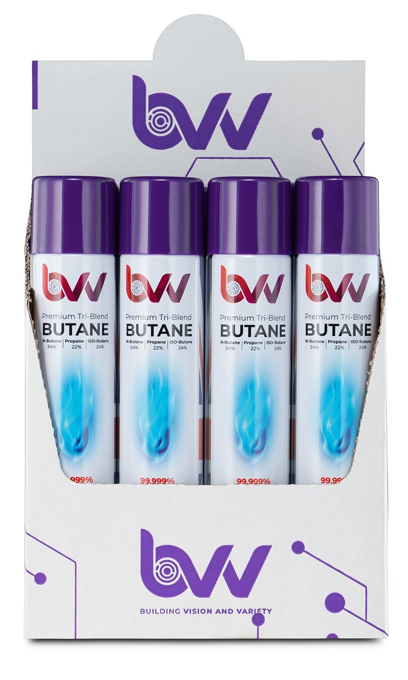 BVV 420ml Premium Tri-Blend Butane 99.999% Pure 