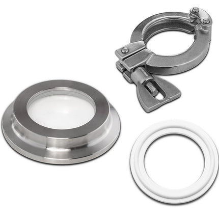 Borosilicate Tri-Clamp Sight Glass Kit New Products BVV 1.5" Standard Pressure Silicone