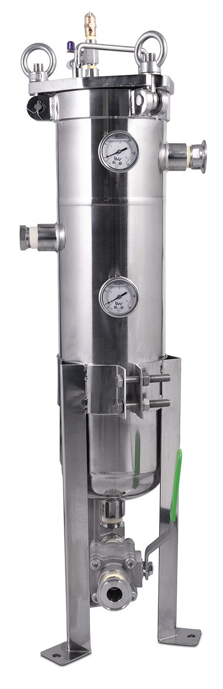 Pressure Filtration System - 6 x 28 Shop All Categories BVV Built Filter with 1.5" Tri-Clamp Connections 