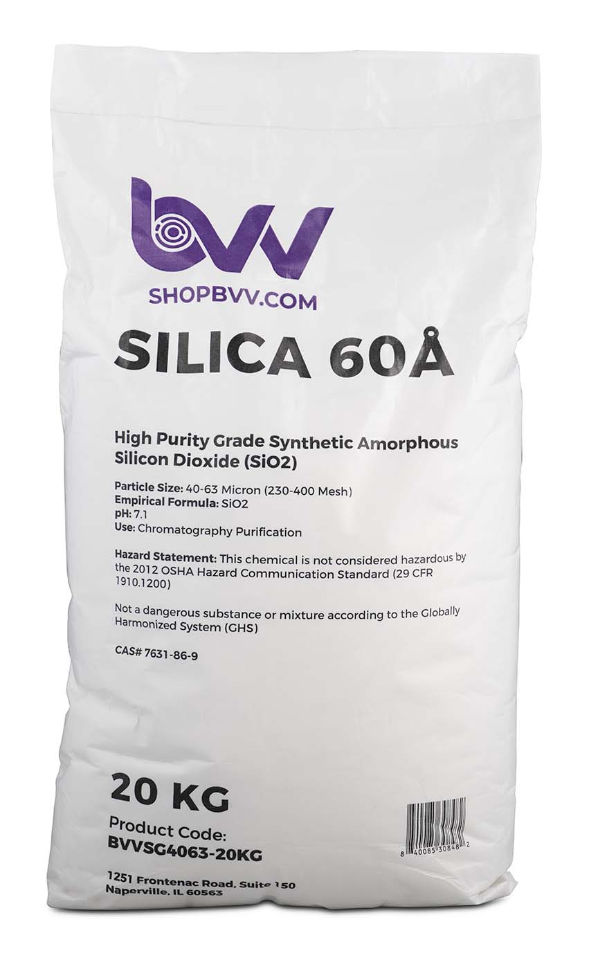 Silica Gel 60A, 1KG, 2KG, 5KG, 20KG, Carbon Chemistry