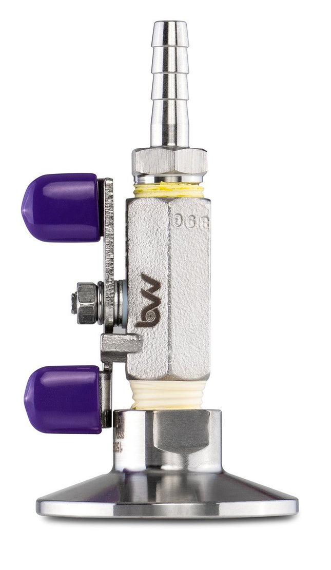 Tri-Clamp Topcap with Valve and 1/4" Barb Shop All Categories BVV 1.5-inch 