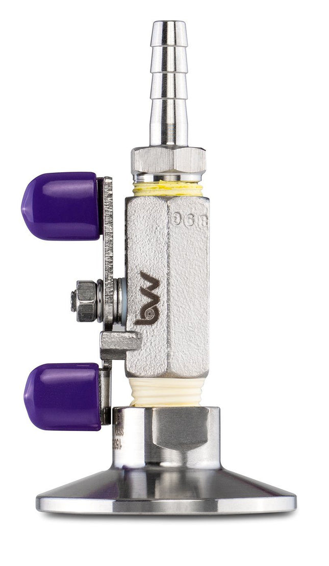Tri-Clamp Topcap with Valve and 1/4" Barb