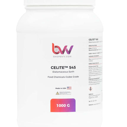 BVV™ Celite® 545 Diatomaceous Earth (Food Codex Grade) 4.5 Micron