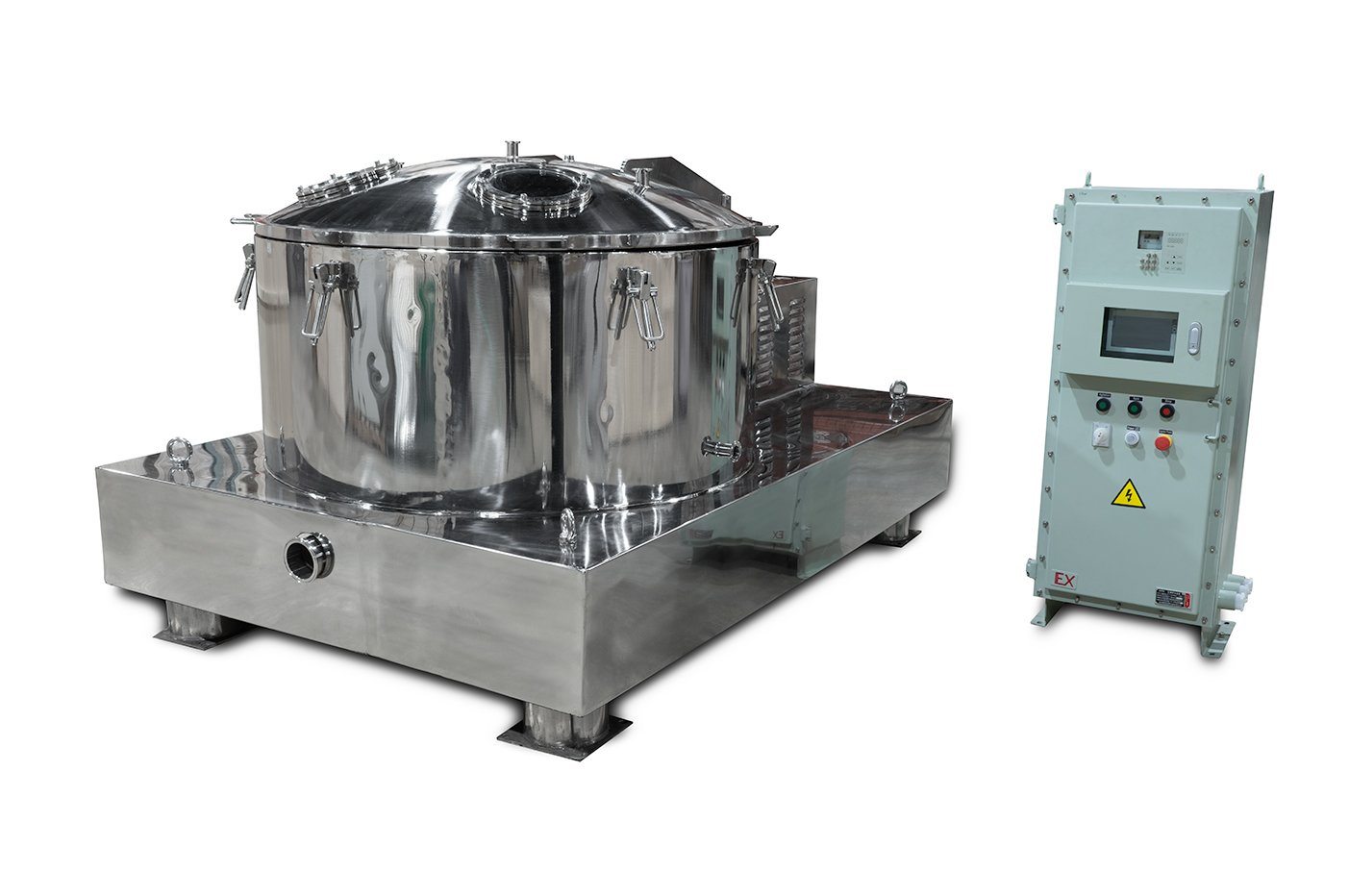160L Jacketed Stainless Steel Centrifuge with Explosion Proof Motor and Siemens Controller - 55LB Max Capacity New Products BVV 