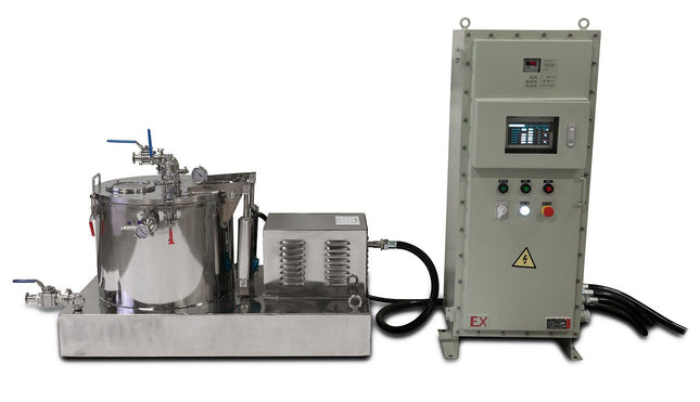 45L Jacketed Stainless Steel Centrifuge with Explosion Proof Motor and Siemens Controller - 15LB Max Capacity