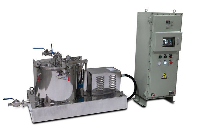 45L Jacketed Stainless Steel Centrifuge with Explosion Proof Motor and Siemens Controller - 15LB Max Capacity