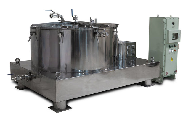 475L Jacketed Stainless Steel Centrifuge with Explosion Proof Motor and Siemens Controller - 150Lbs Max Capacity