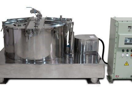 475L Jacketed Stainless Steel Centrifuge with Explosion Proof Motor and Siemens Controller - 150Lbs Max Capacity