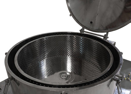 475L Jacketed Stainless Steel Centrifuge with Explosion Proof Motor and Siemens Controller - 150Lbs Max Capacity