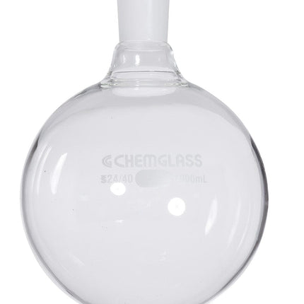 Flask, Round Bottom, 1000mlL, 24/40, Heavy Wall, Single Neck Shop All Categories Chemglass 