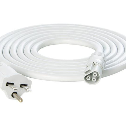PHOTOBIO X White Cable Harness Hydroponic Center PHOTOBIO 16AWG 208-240V Plug 6-15P 10'