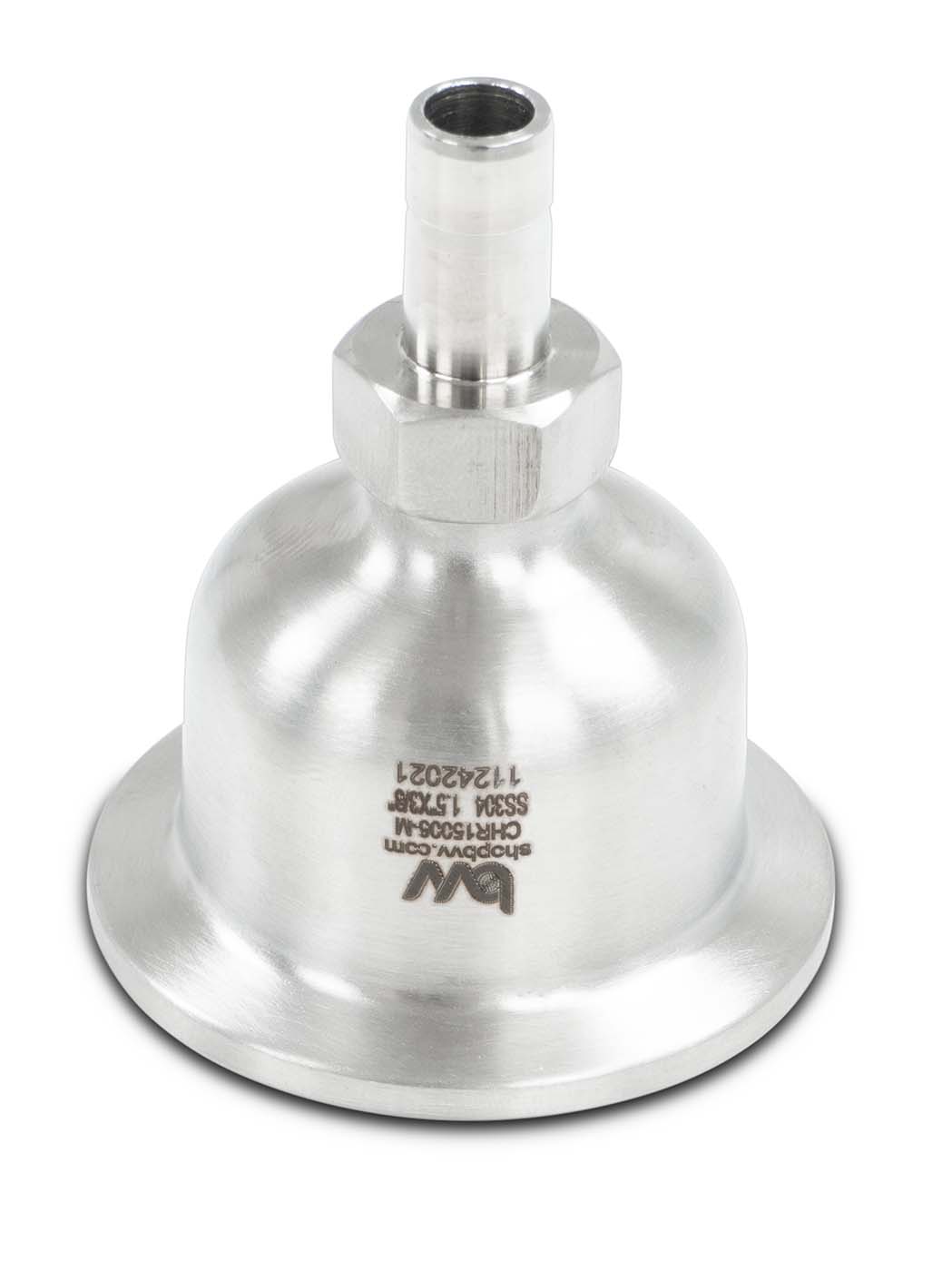 BVV Compression Connection Hemispherical Reducers New Products BVV 1.5" Tri-Clamp Male Stub 