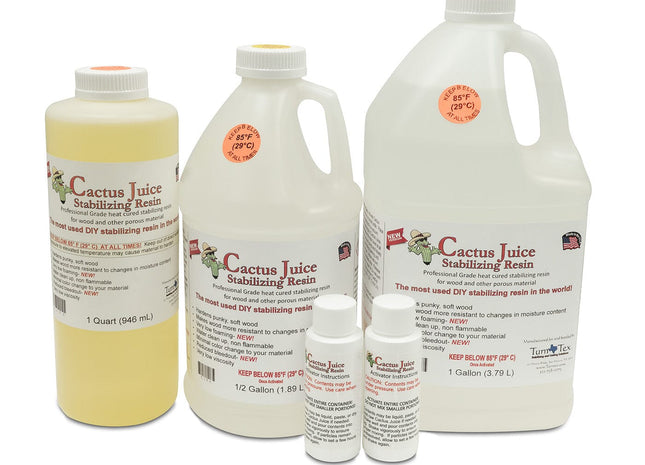 Cactus Juice Stabilizing Resin for Woodworking