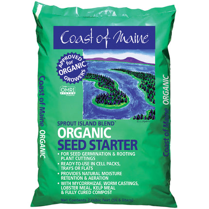 Coast of Maine Sprout Island Seed Starter Soil Hydroponic Center Coast of Maine 2 cf 