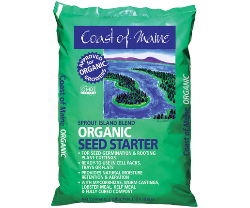 Coast of Maine Sprout Island Seed Starter Soil Hydroponic Center Coast of Maine 2 cf 