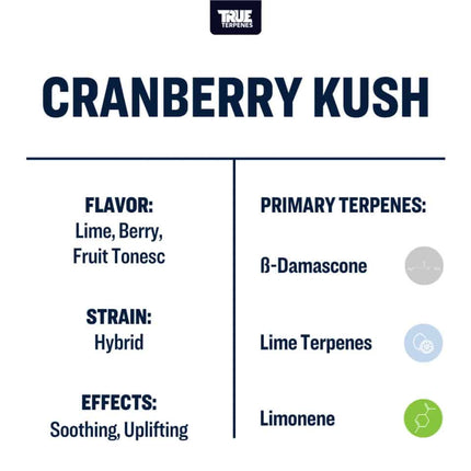True Terpenes Cranberry Kush Shop All Categories True Terpenes 