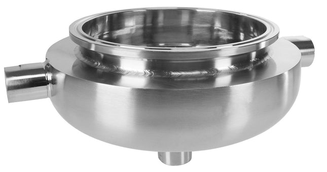 Jacketed Hemispherical Reducers with 1/2" FNPT Drain Port