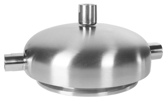 Jacketed Hemispherical Reducers with 1/2" FNPT Drain Port