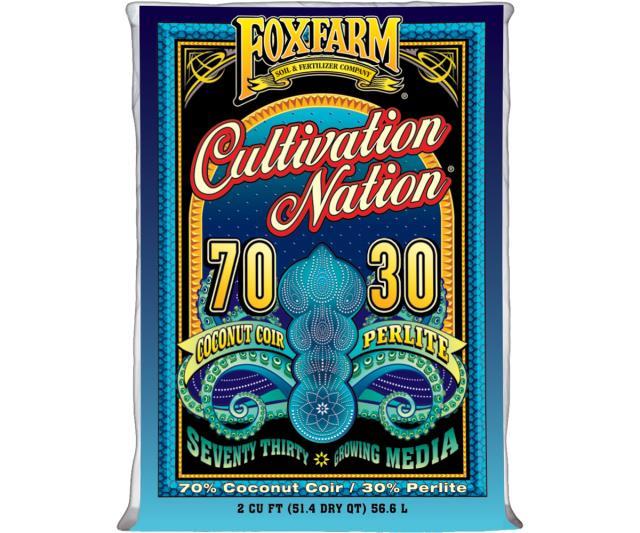 Cultivation Nation 70/30 Coconut Coir & Perlite Hydroponic Center FoxFarm 2 cu ft 