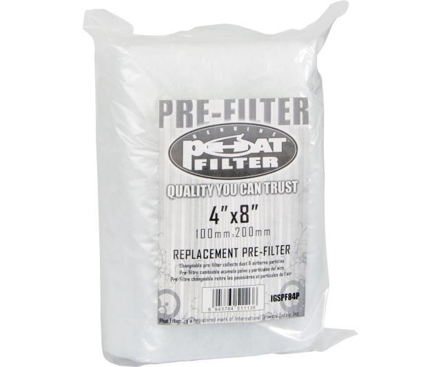 Phat Pre-Filter Hydroponic Center Phat 4" x 8" 
