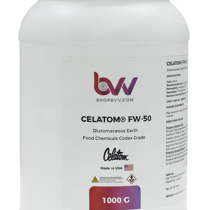 Celatom FW-50 Diatomaceous Earth 1.85 micron *Compare to Celite 545 Shop All Categories BVV 1000 Grams 