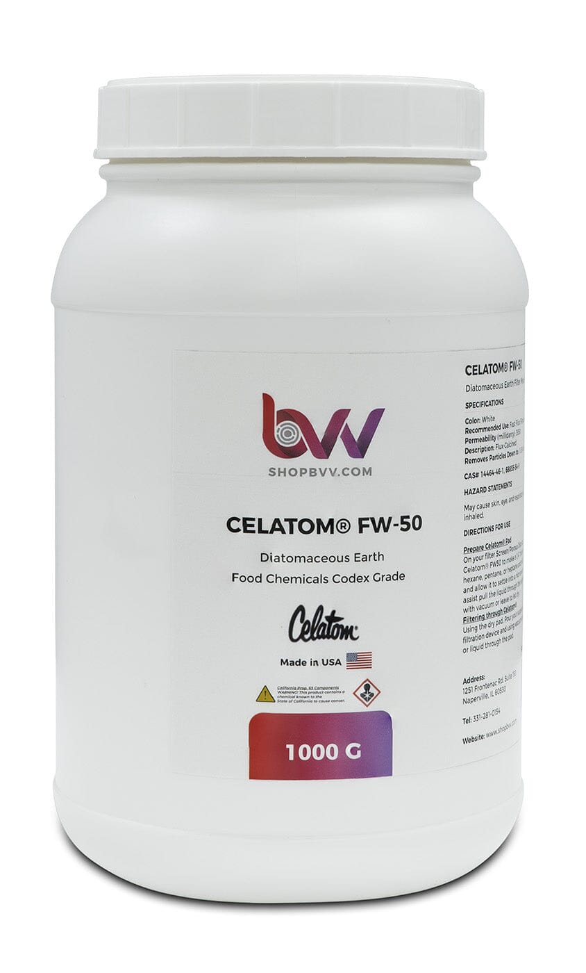 Celatom FW-50 Diatomaceous Earth 1.85 micron *Compare to Celite 545 Shop All Categories BVV 1000 Grams 
