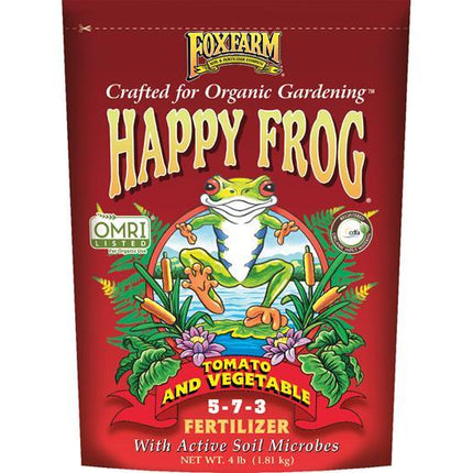FoxFarm - Happy Frog - Tomato & Vegetable Fertilizer Hydroponic Center FoxFarm 4 LB 