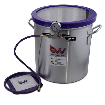 Best Value Vacs 15 Gallon Aluminum Side Mount Vacuum and Degassing Chamber New Products BVV 