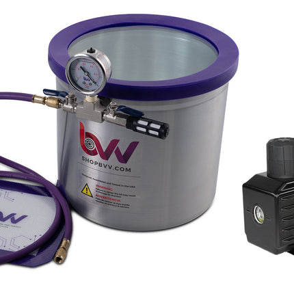 Best Value Vacs 3 Gallon SIDEMOUNT Vacuum Chamber and Vacuum Pump Kit Shop All Categories BVV 3CFM Single Stage Pump 