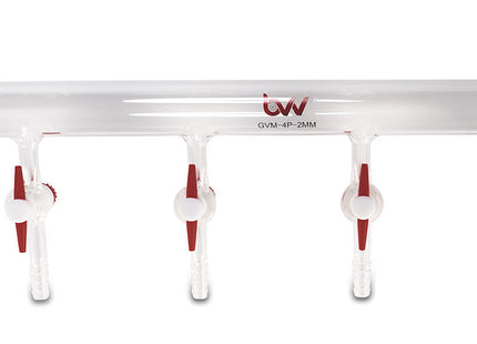 4 Port Glass Vacuum Manifold with PTFE Stopcocks