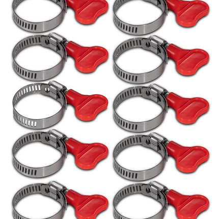 American Type Hose Clamp with Red Butterfly Key Unclassified BVV Large 
