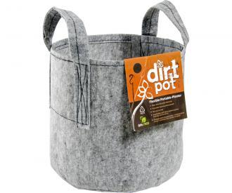 Dirt Pot Flexible Portable Planter, Grey w/Handles Hydroponic Center Hydrofarm 30 Gallon 