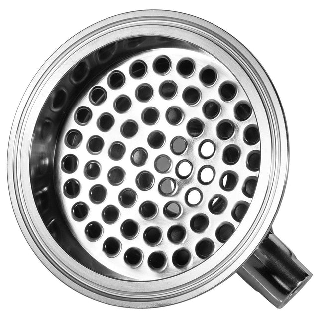 Hemispherical Filter Plate Reducer with 1/4" FNPT Side Port