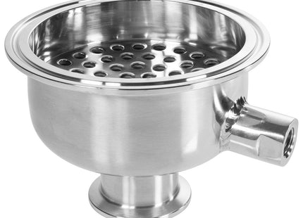 Hemispherical Filter Plate Reducer with 1/4" FNPT Side Port