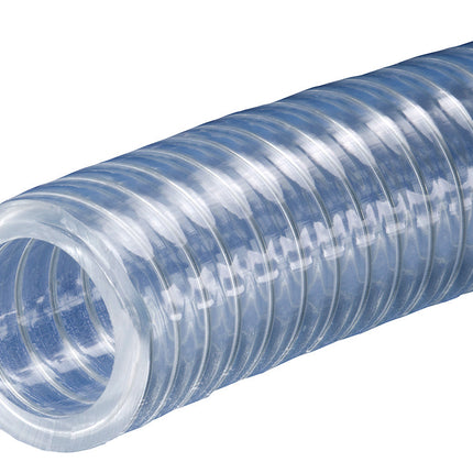 1" ID Heavy Wall Spiral Wire Reinforced Clear PVC Vacuum Hose Shop All Categories BVV 